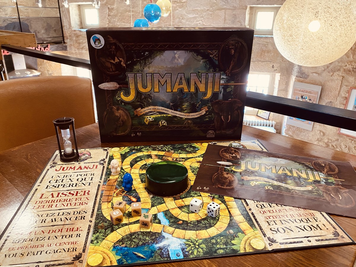 Jeu De Société Jumanji 1995 - Édition Solo - Version Italienne - Vintage MB
